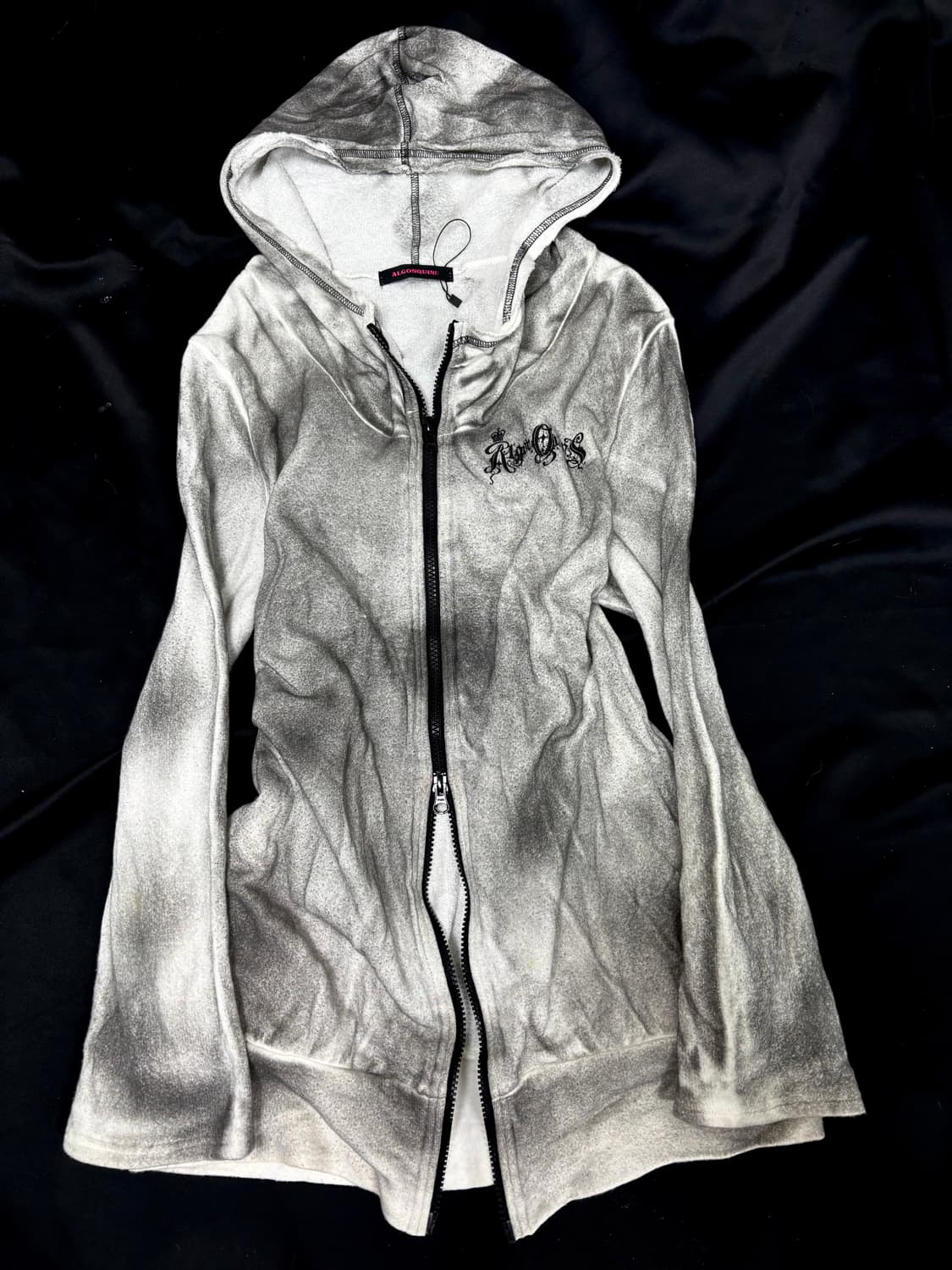 00’s Rare Punk algonquins Logo Print Dir 상품이미지4