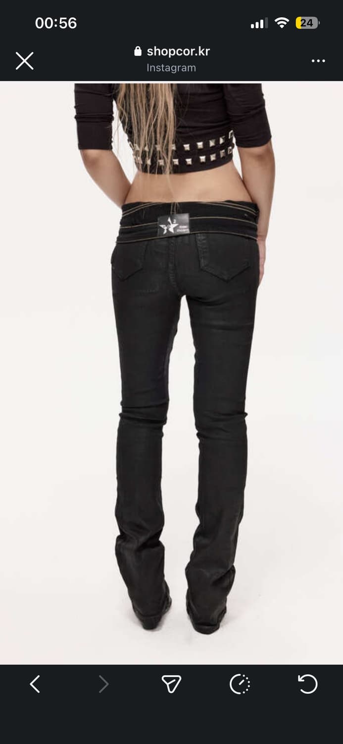 FreeOxygen skinny wax pants 빈티지 스키니 상품이미지3