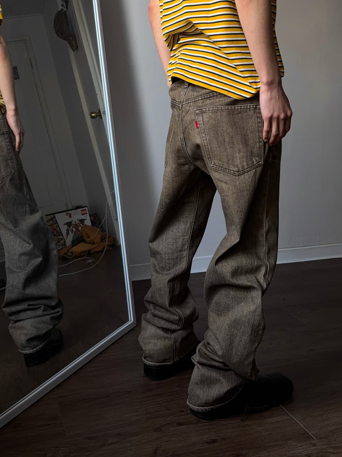 Bobson Chessking 워시드 스트레이트 진 상품이미지7