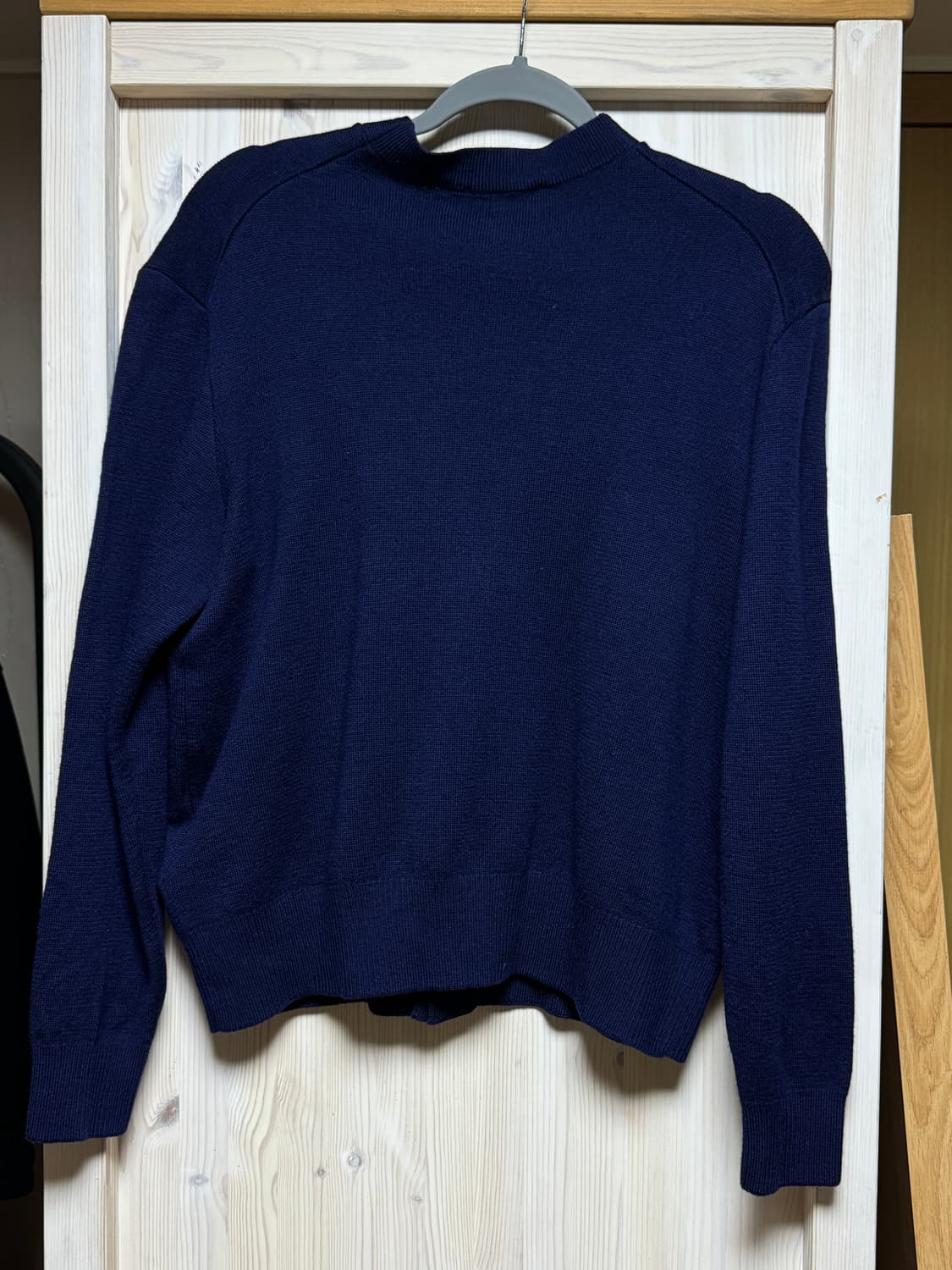 아미 메리노울 네이비 가디건 상품이미지2