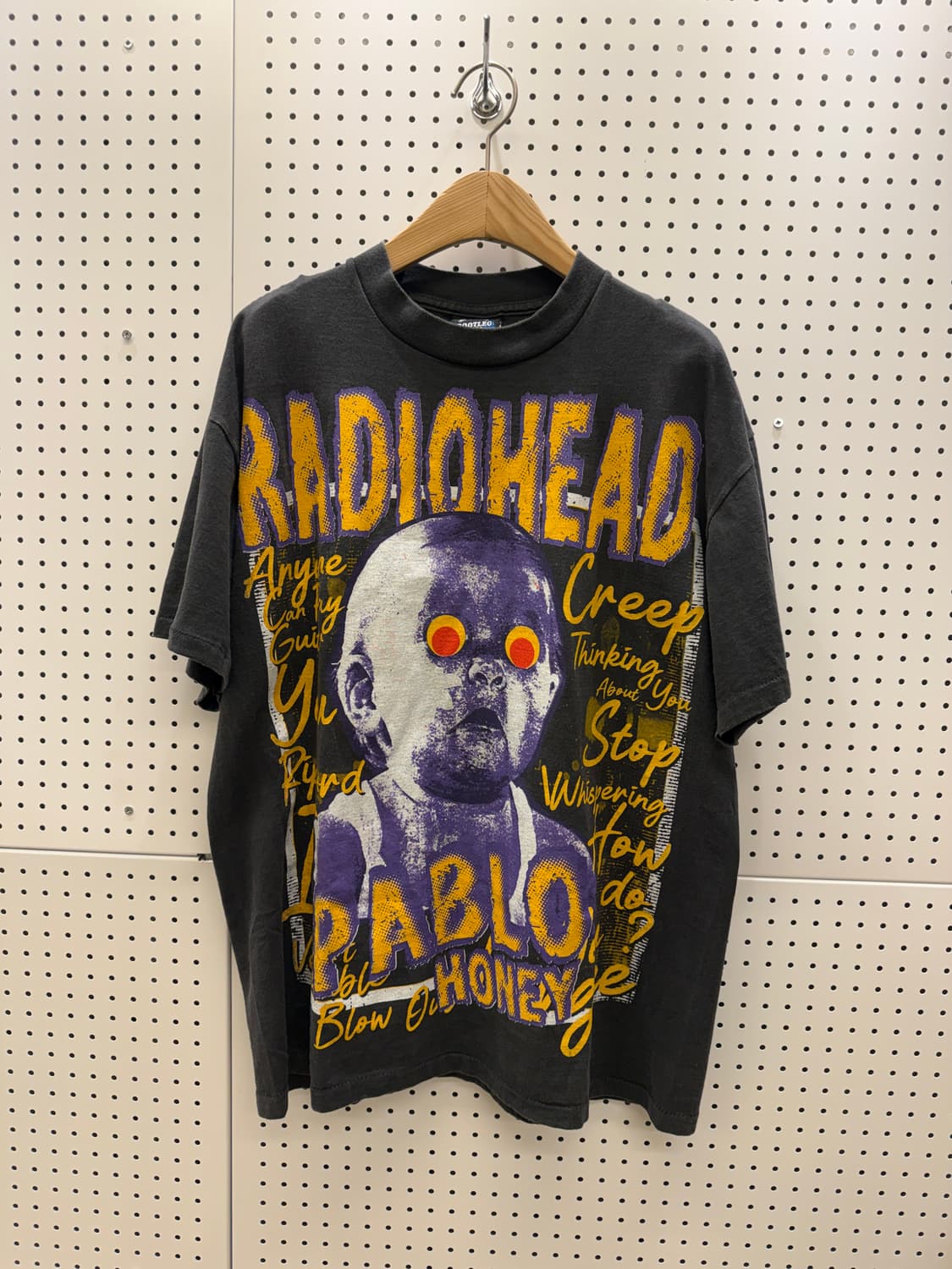 Bootleg Tees 라디오헤드 파블로 허니 그래픽 반팔 티셔츠 U20 상품이미지2