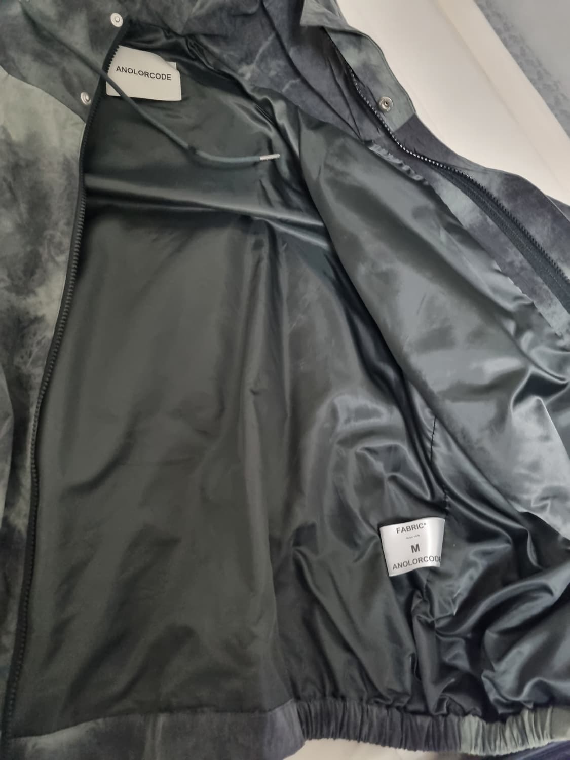 어널러코드 타이다이 후드점퍼 바람막이 블랙 M 상품이미지4