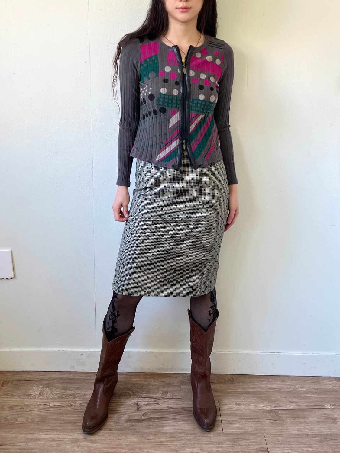 TRAFFIC BASIC STYLE 아트 투웨이 가디건 상품이미지7