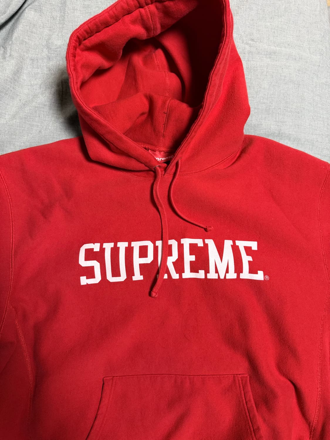 [XL] 슈프림 바시티 후드 레드 상품이미지2
