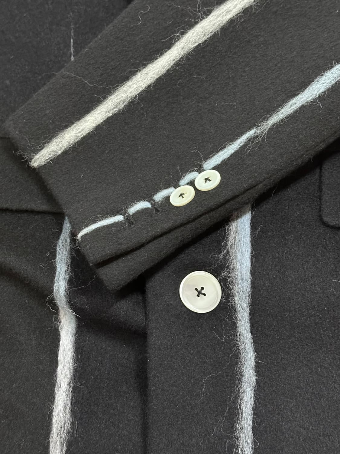 블라인드니스 컬렉션라인 맥시 스트라이프 롱코트 M 상품이미지4