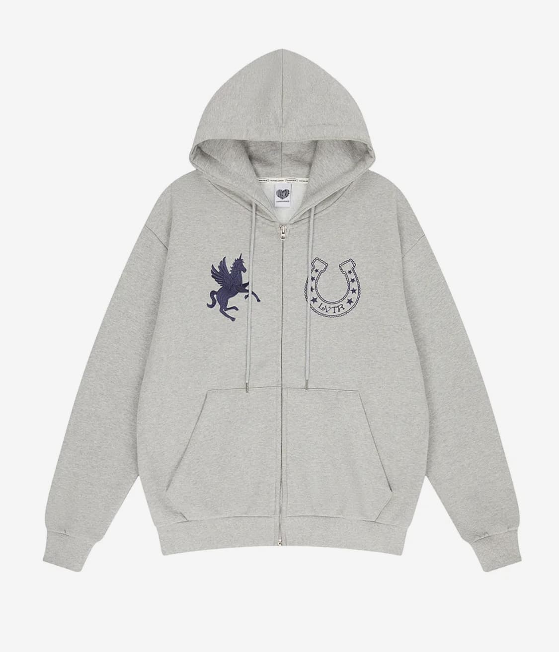 러브이즈트루 후드집업 그레이  상품이미지1