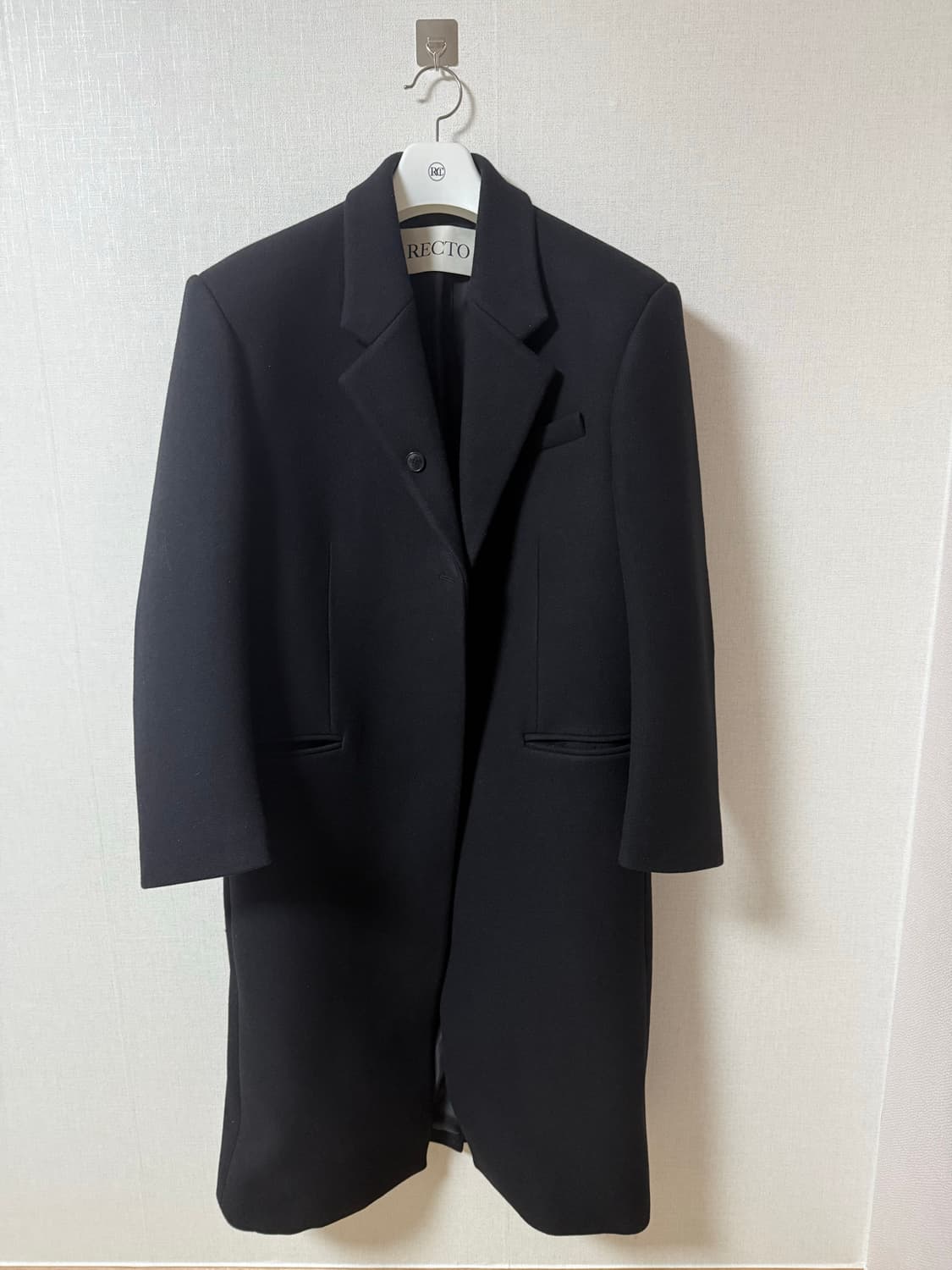 렉토 23FW 울 블렌드 오버사이즈 코트 (m) 상품이미지3