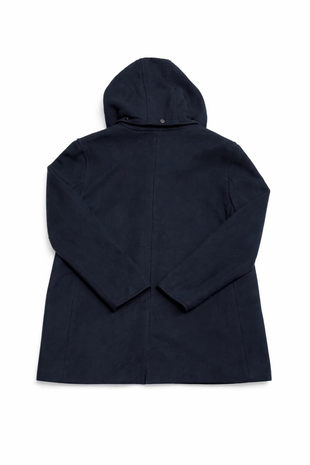 JPN 일본 빈티지 클래식 아메카지 울혼방 토글버튼 후드 더플코트 네이비 상품이미지2