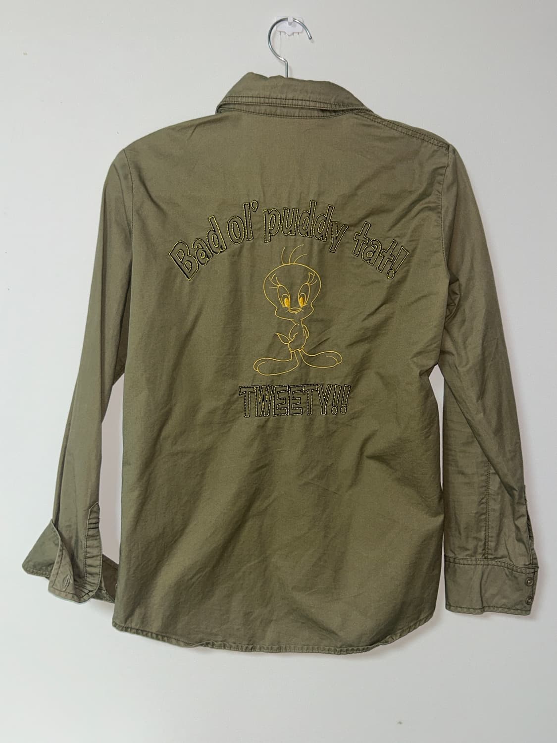 Vintage & BY P&D  Tweety khaki shirts 상품이미지1