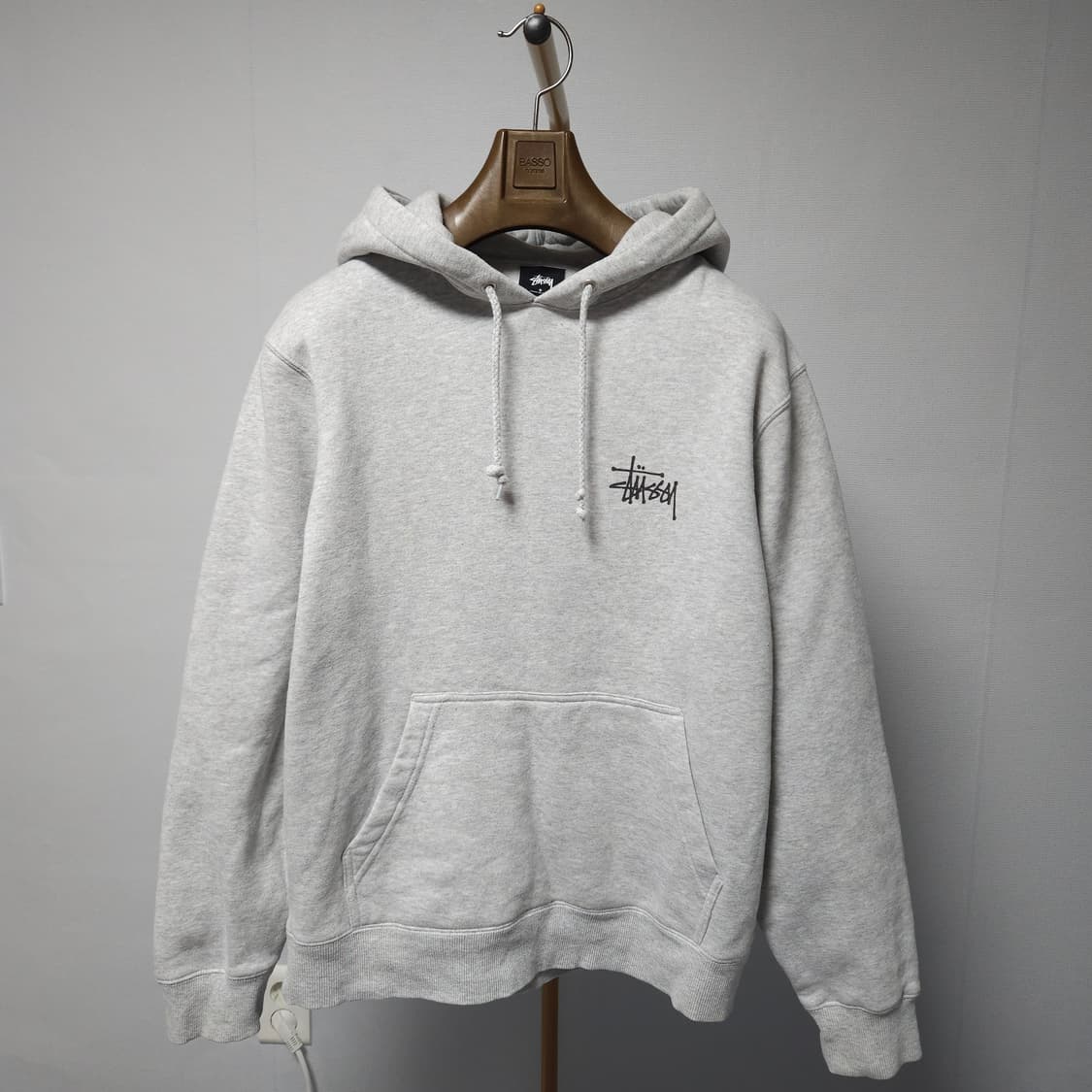S ) 스투시 기본 빅 로고 후드티 그레이 상품이미지1