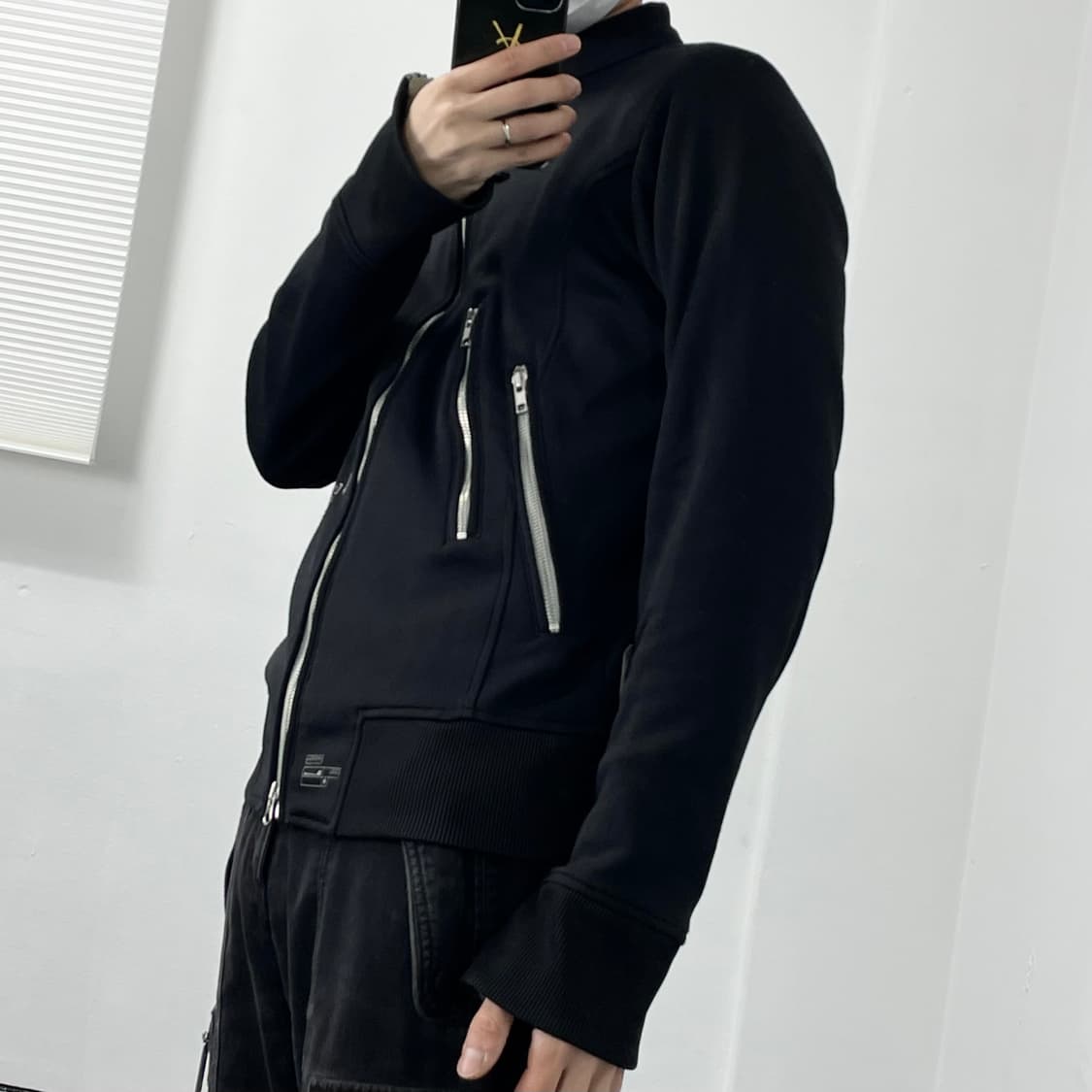 L 디젤 해체주의 투웨이 나일론 바이커 자켓 상품이미지5