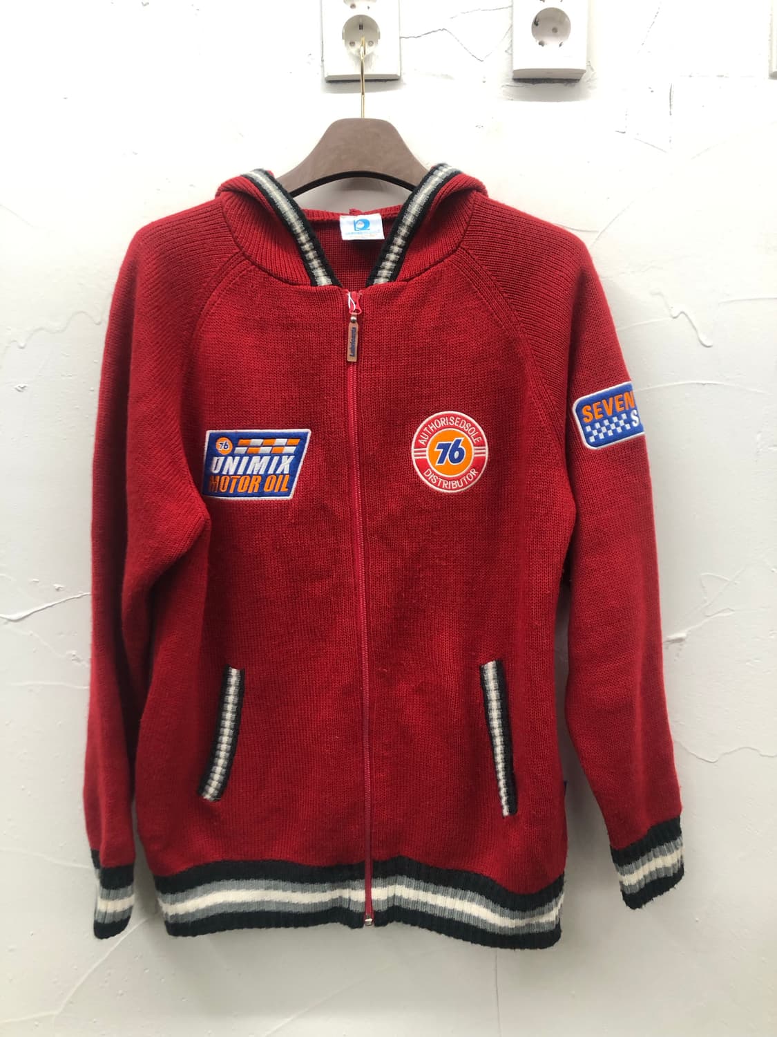 76Lubricants 레이싱 니트 후드 집업 상품이미지1