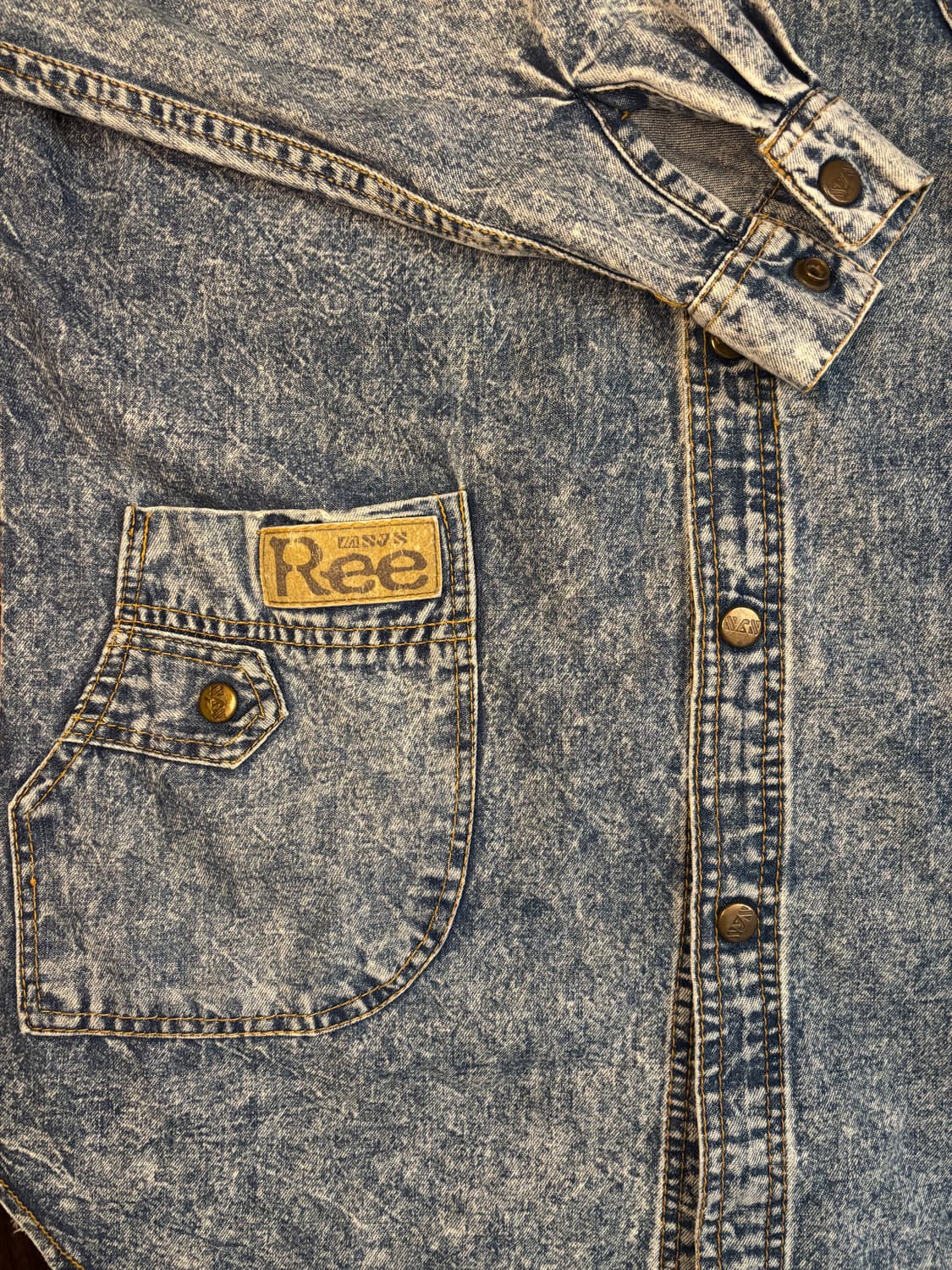Lee 80s Vintage Acid Washing denim 상품이미지4