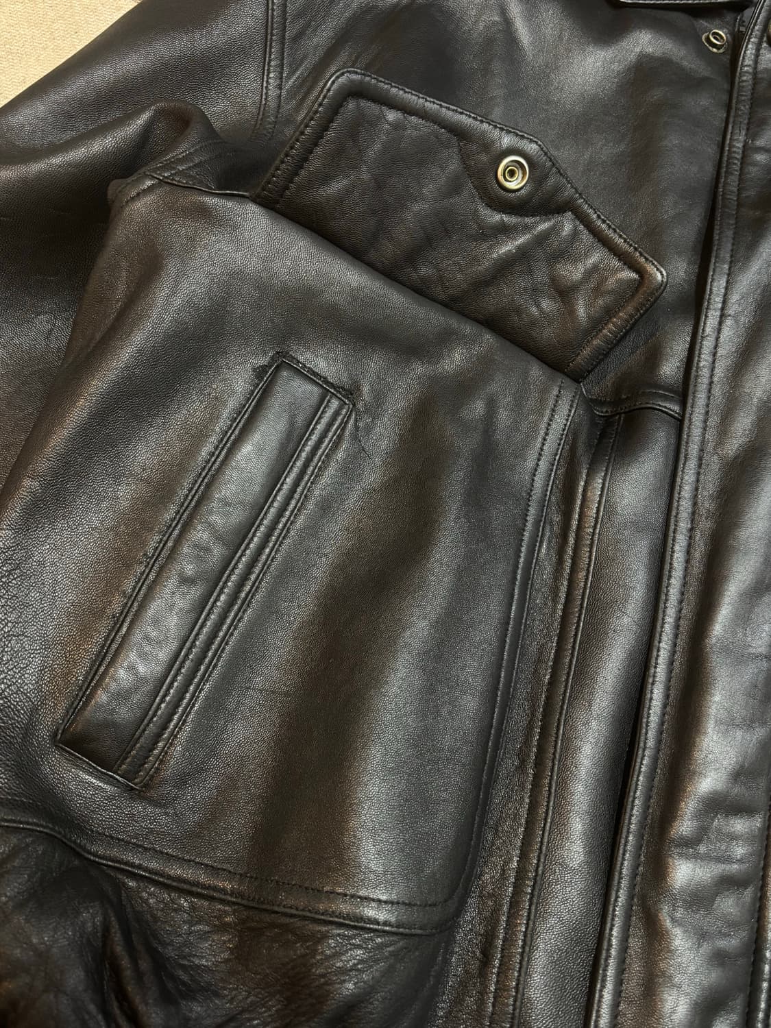 빈티지 가죽 자켓 상품이미지6