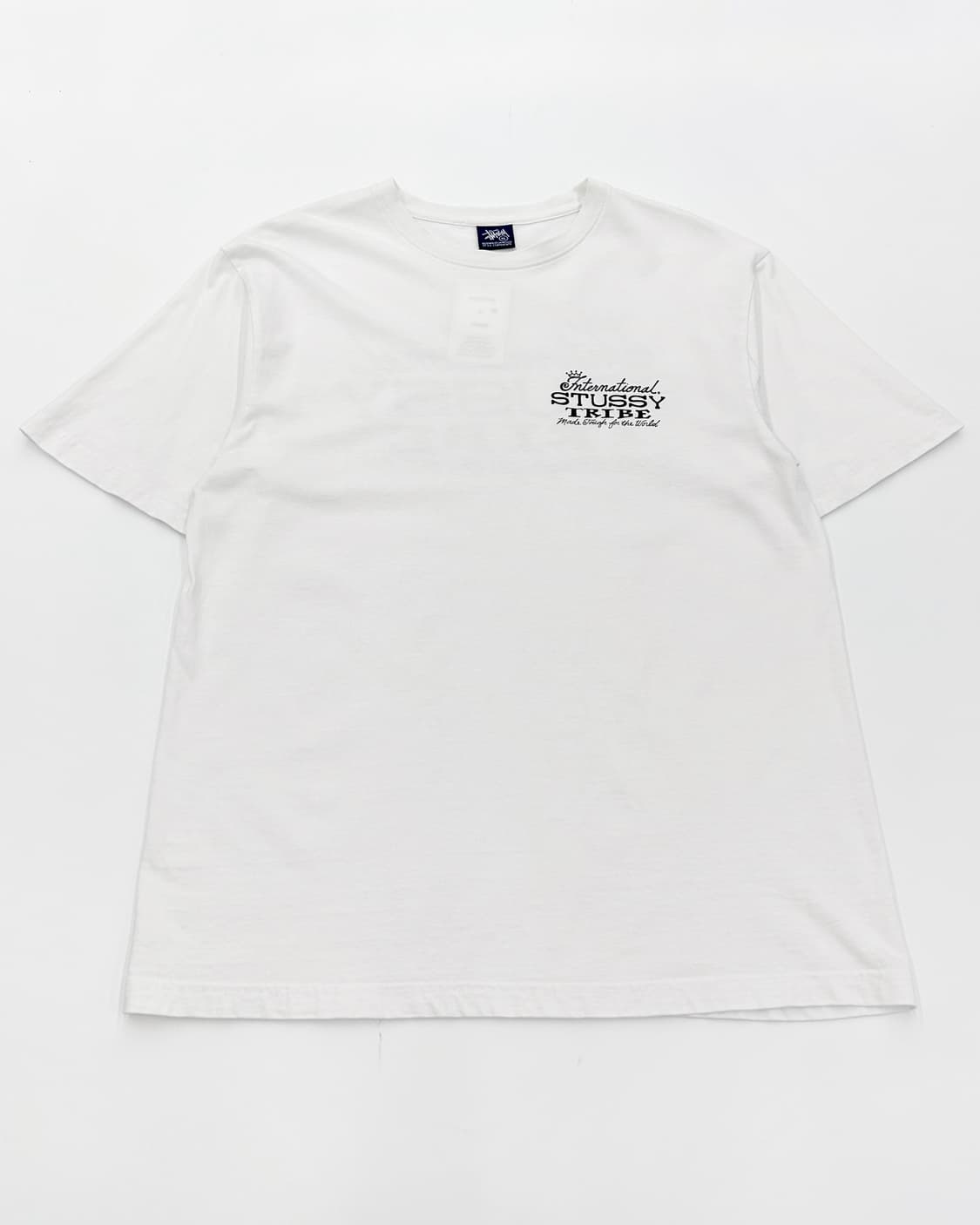 Stussy USA 90s 트라이브 반팔 티셔츠 화이트 상품이미지3