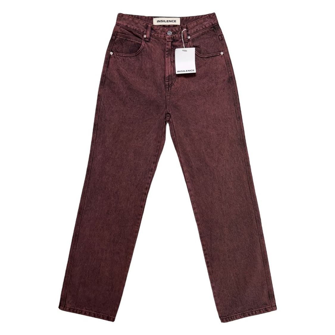 새상품 인사일런스 멀티컬러 스트레이트 진 애시드 핑크 S 상품이미지1