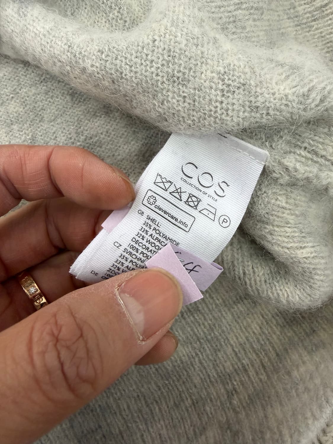 정품) COS 코스  꽃 장식 니트 스웨터 M 상품이미지7