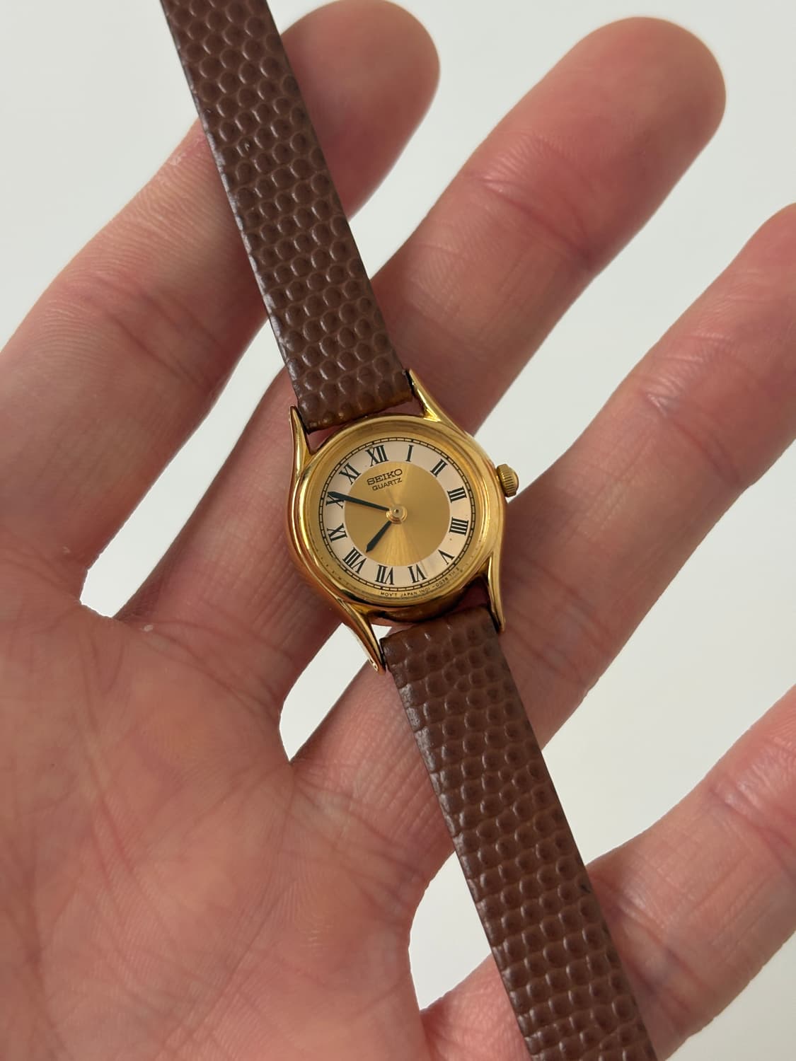 1990s Roman Index Gold Ladies Quartz 상품이미지1