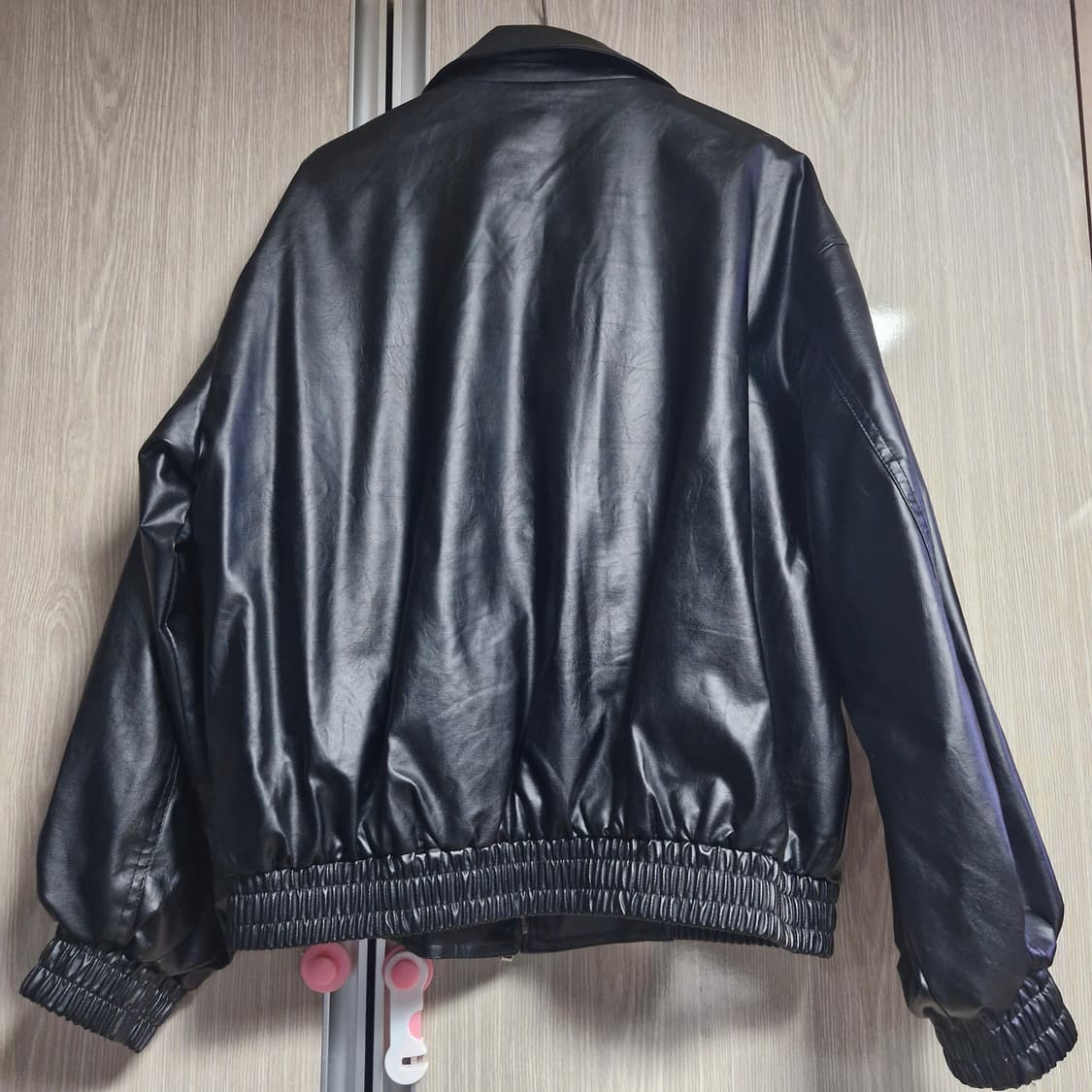 새상품 비건 레더 카라 자켓 L~XL 상품이미지6