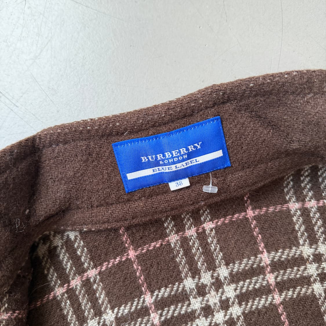 버버리 블루라벨 브라운 울 자켓 상품이미지7