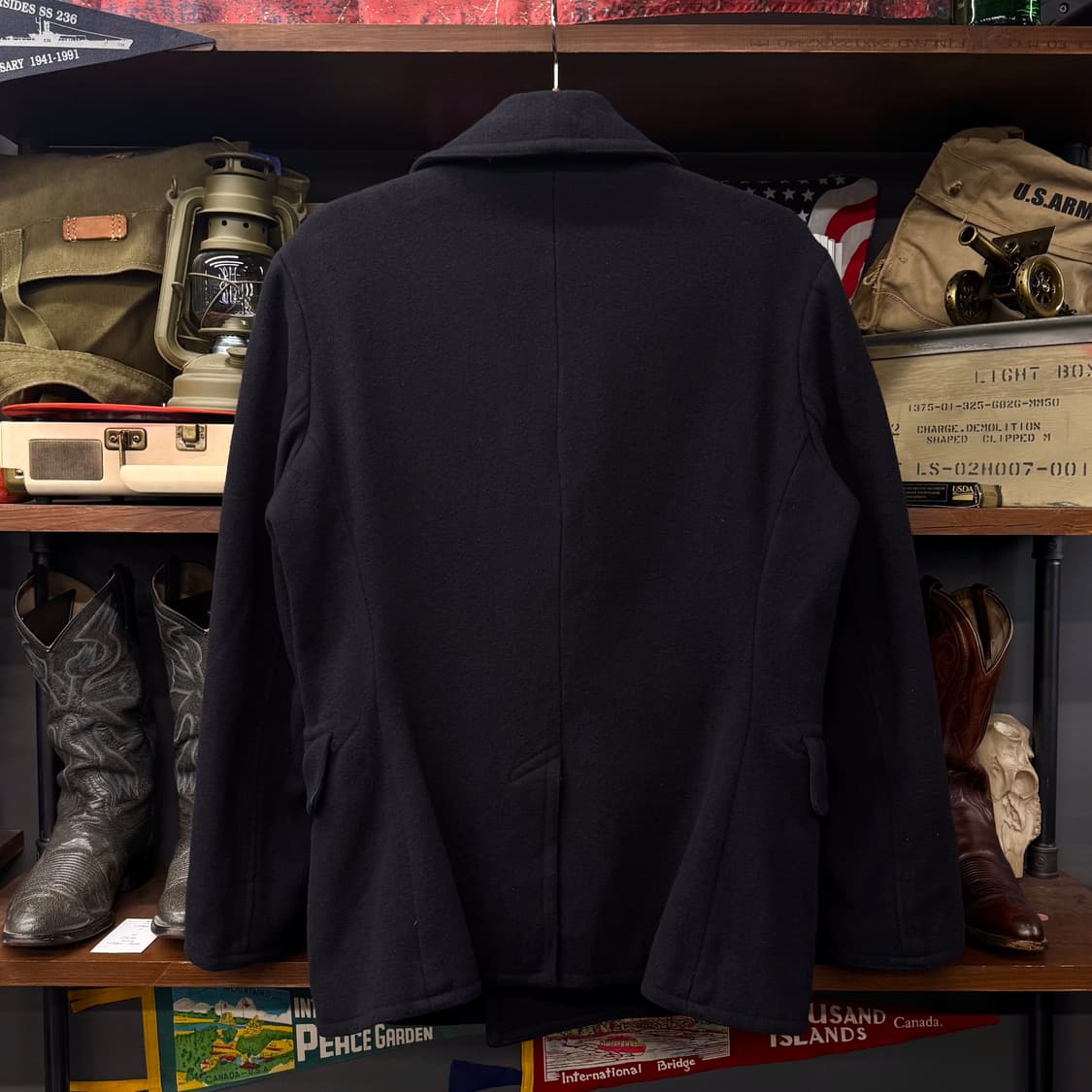 90s 폴로 랄프로렌 US NAVY 미 해군 밀리터리 복각 피코트 상품이미지2