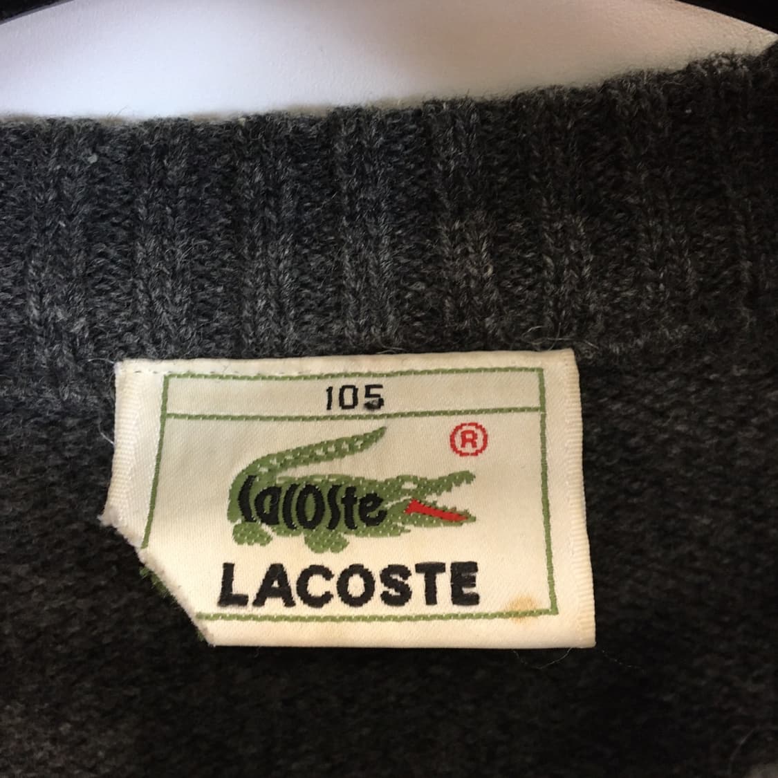 라코스테 패치로고 울 케이블 니트 105  상품이미지5