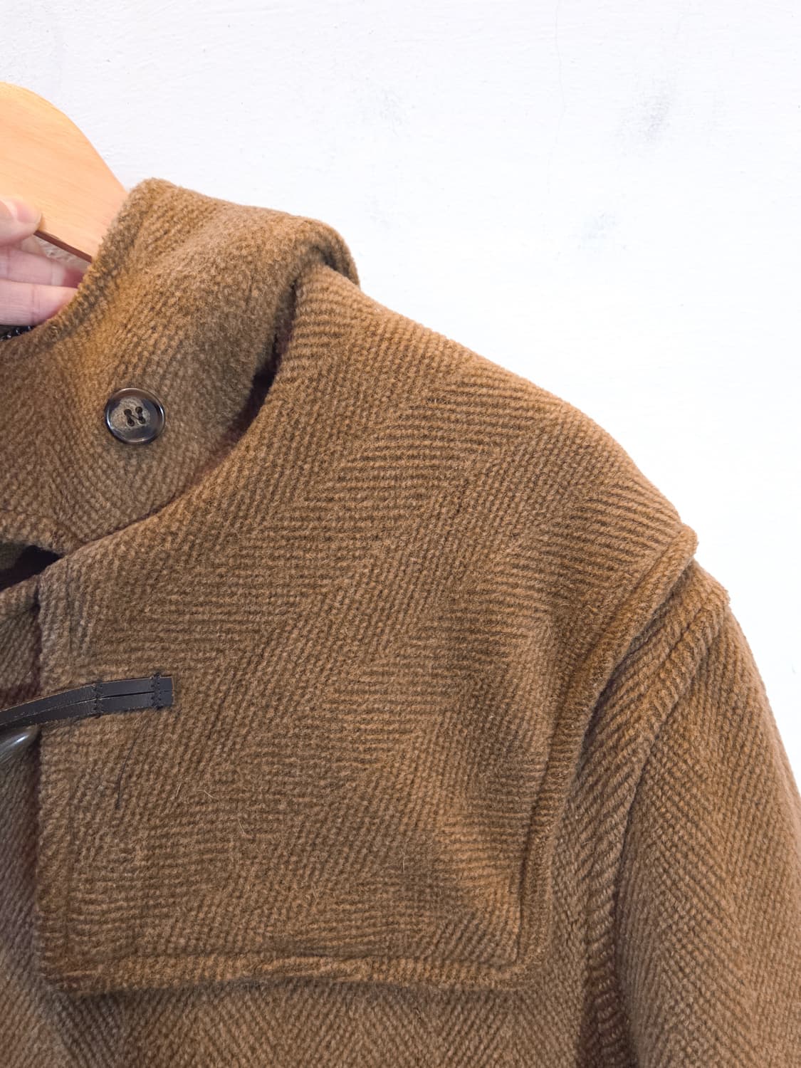 카멜 울 떡볶이 코트 상품이미지6