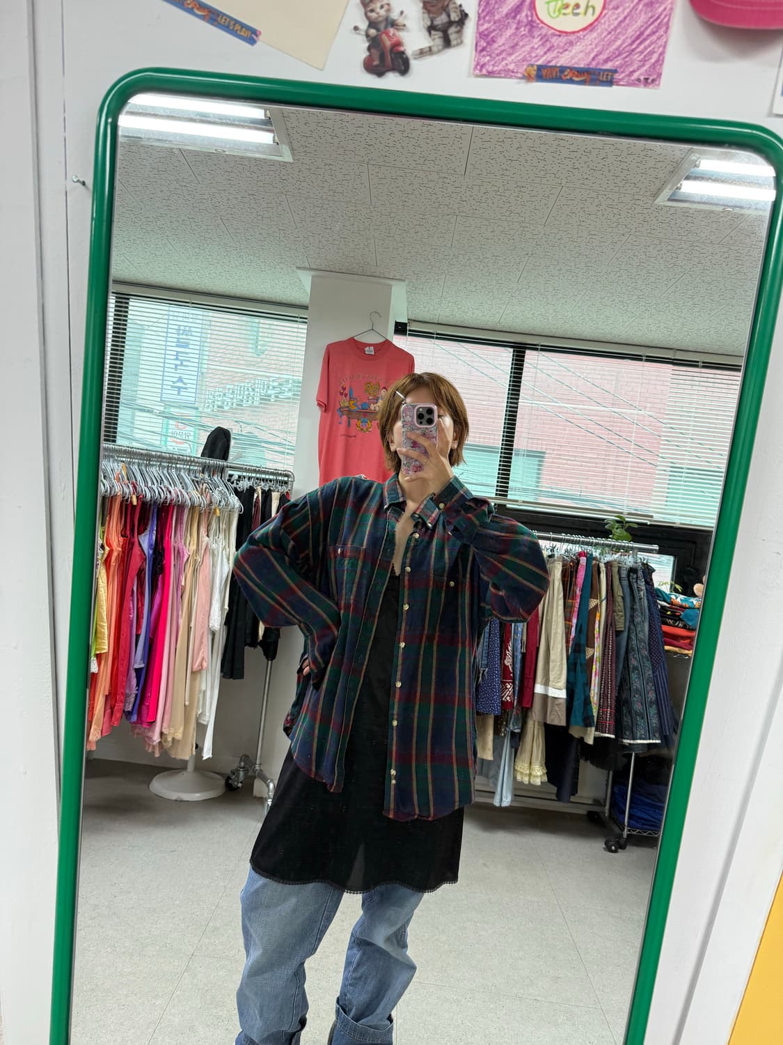 Usa check shirt  상품이미지7