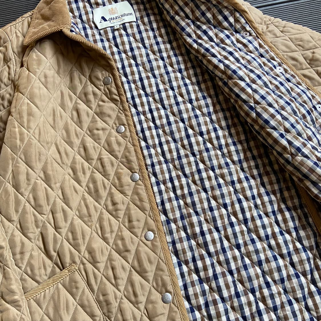 아쿠아스큐텀 실크 퀼팅 자켓 (103) 상품이미지8