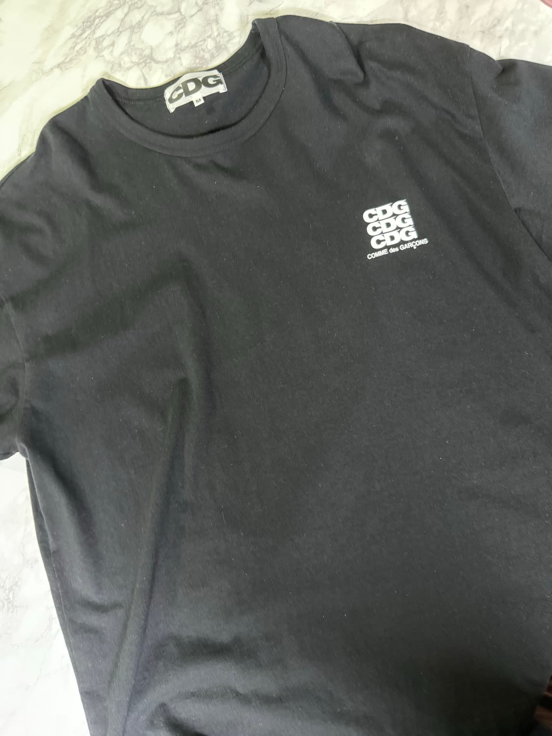 cdg 꼼데가르송 반팔 블랙 M 상품이미지1