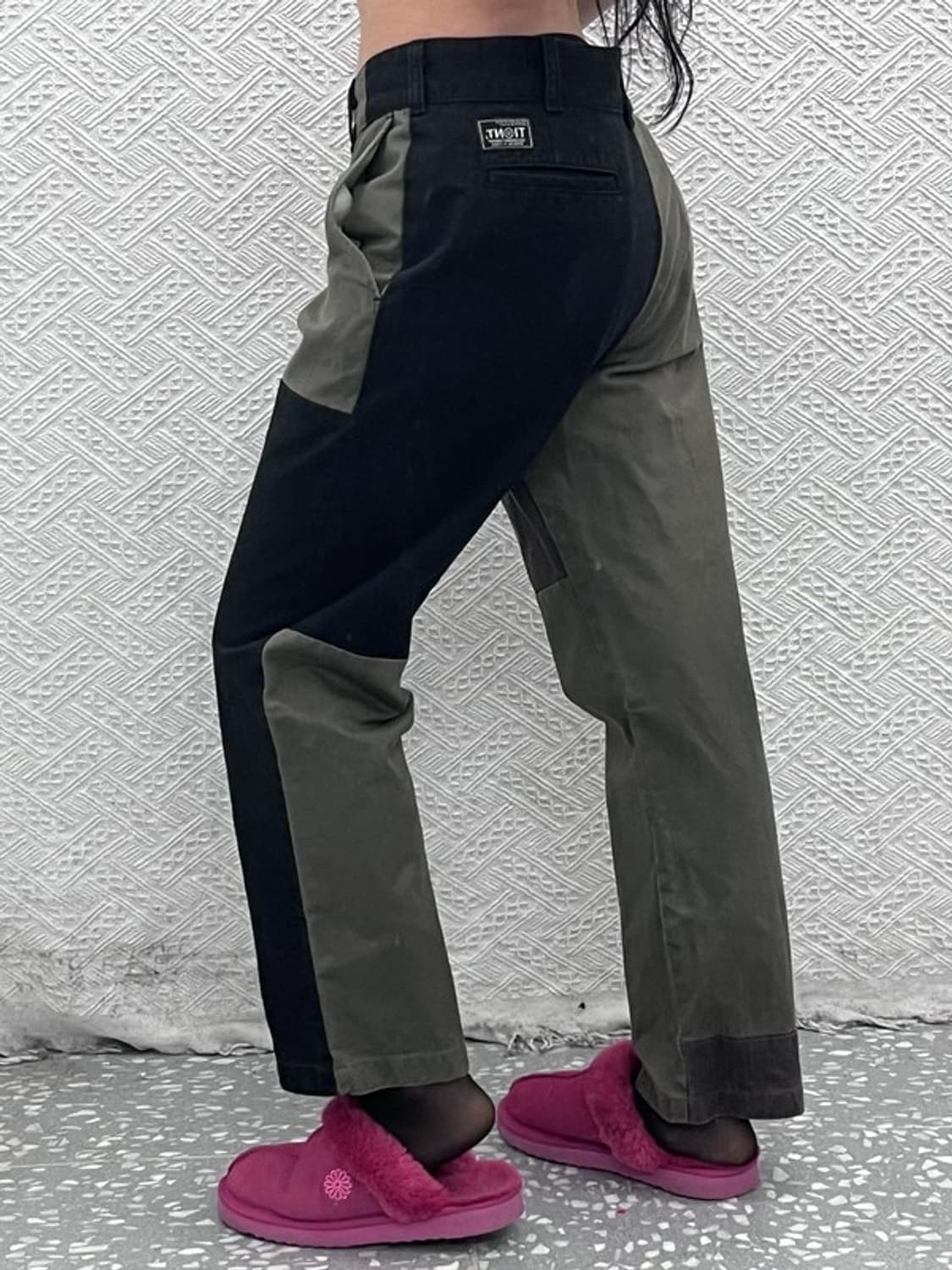 디스이즈네버댓 스트릿 믹스업 패치워크 코튼팬츠 L C08314 상품이미지1