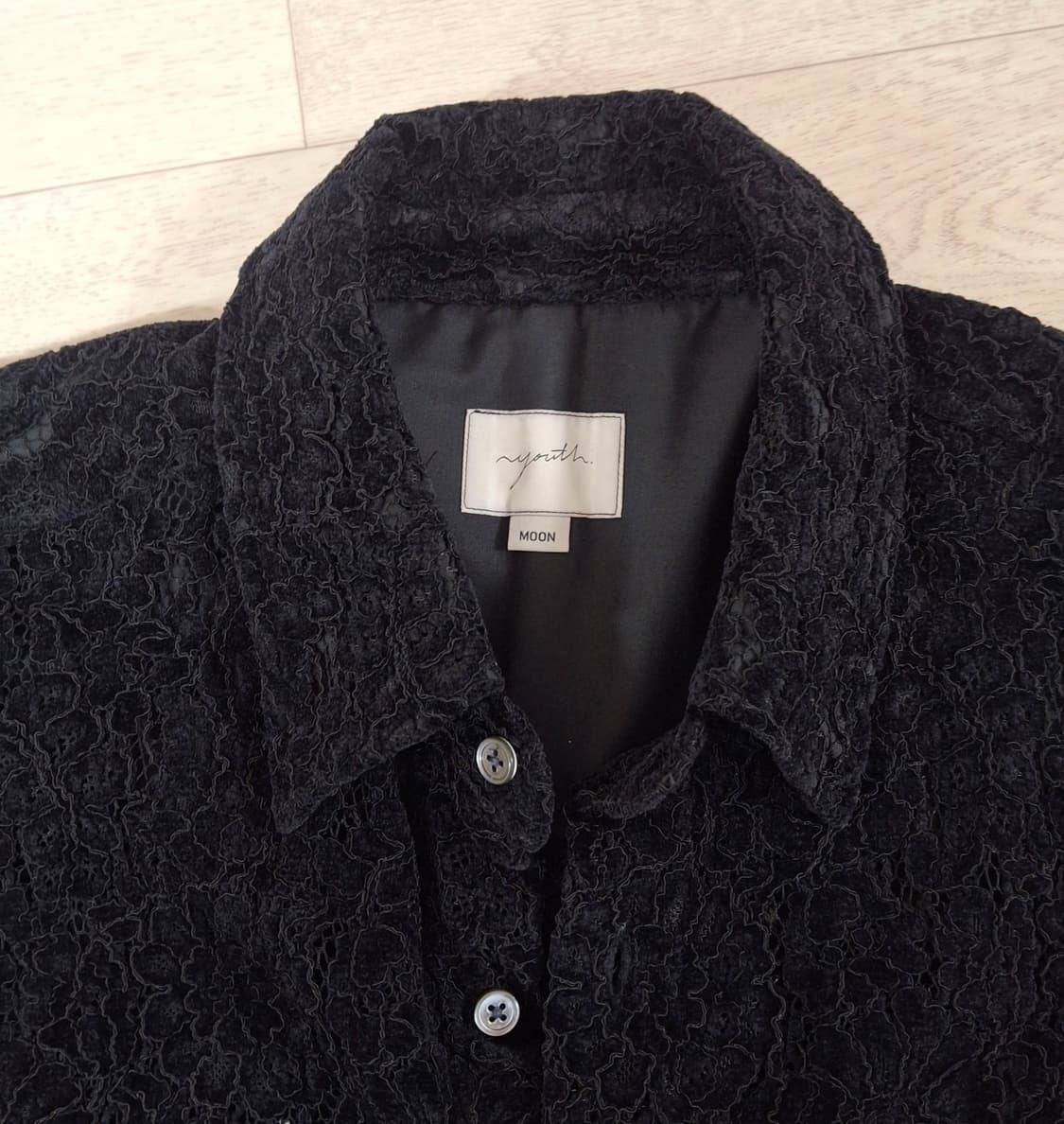 [M]유스 루즈드 셔츠 블랙 플라워 youth 상품이미지3