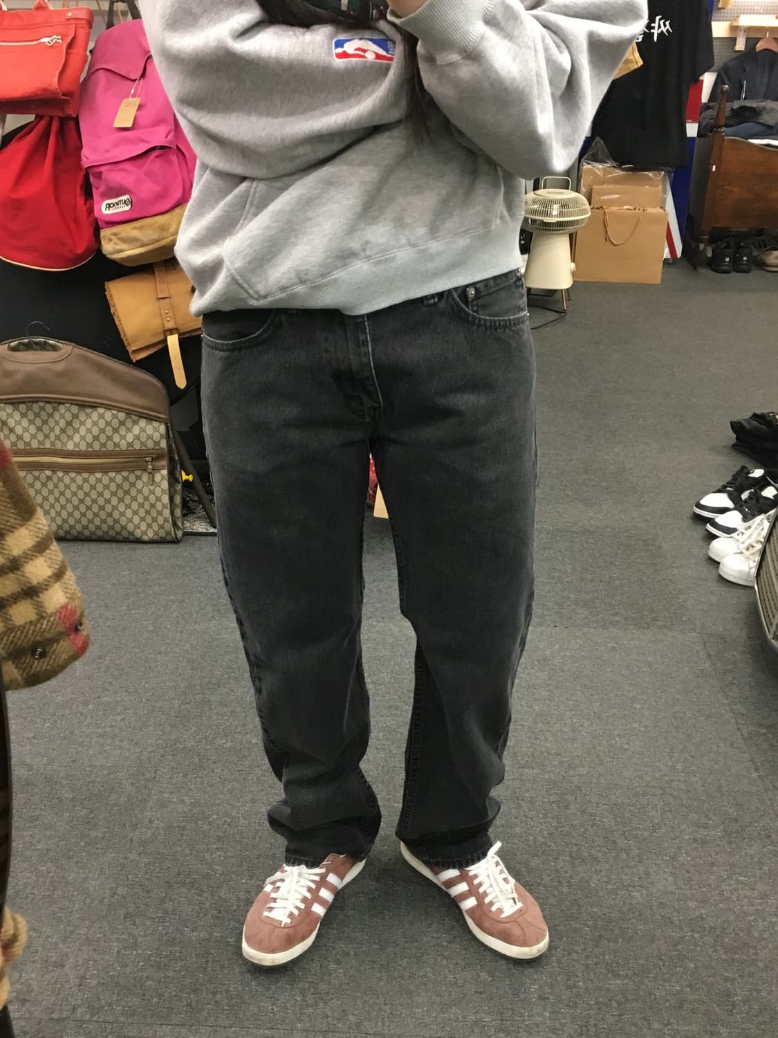 Levis 리바이스 505 흑청 데님팬츠 상품이미지1