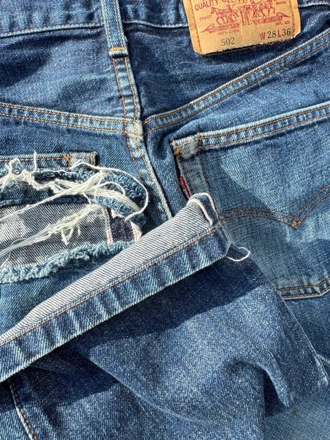 Levis 502 selvedge jeans (26) a.37 상품이미지5