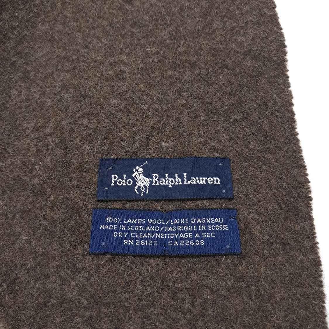 MX409 폴로 스코틀랜드판 램스울 그린포니 브라운 머플러 목도리 상품이미지4