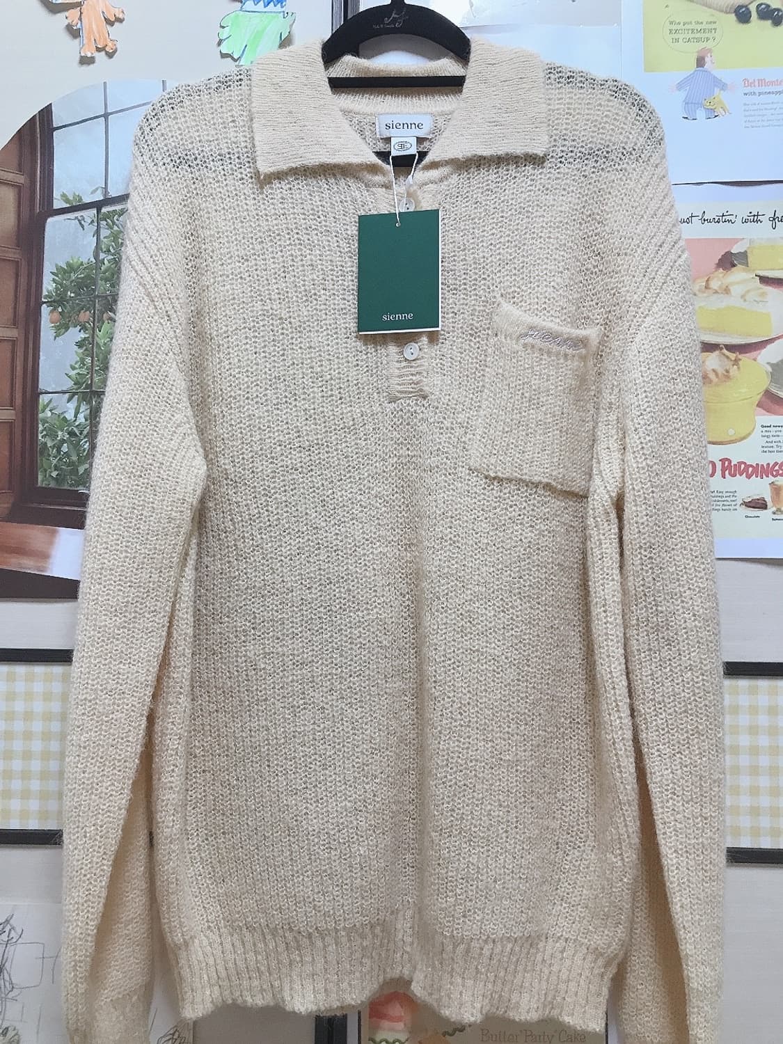 (새상품) 시엔느 카라 니트 상품이미지6