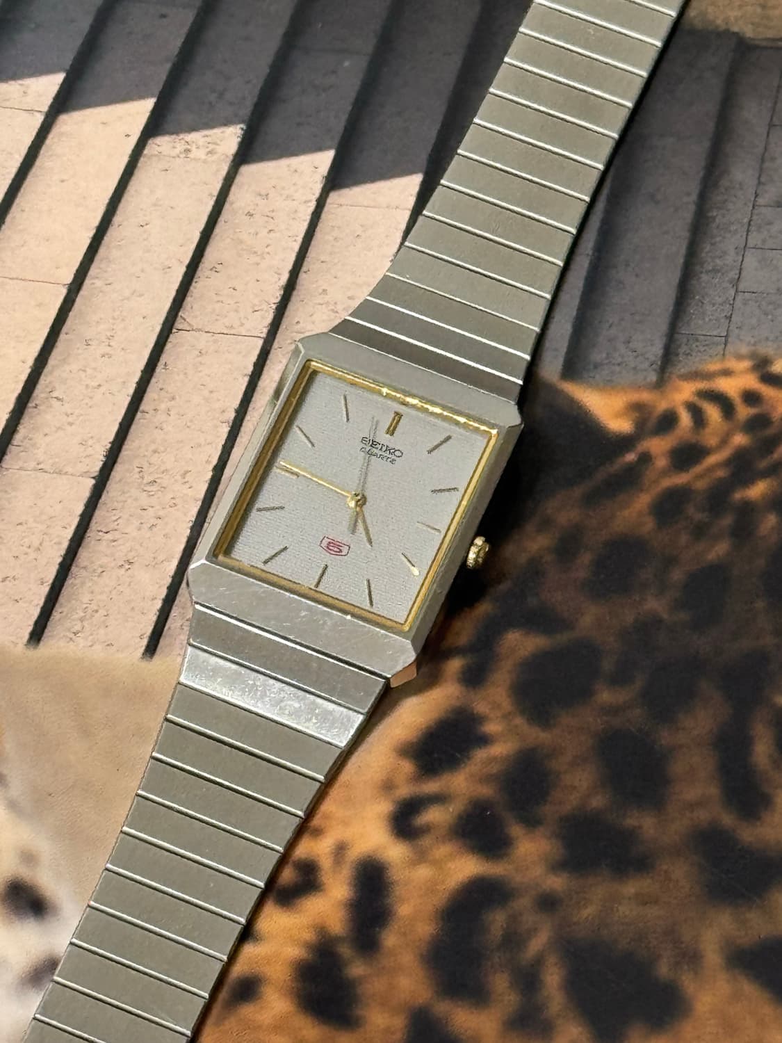 70s Seiko 5 tank quartz rare 상품이미지1