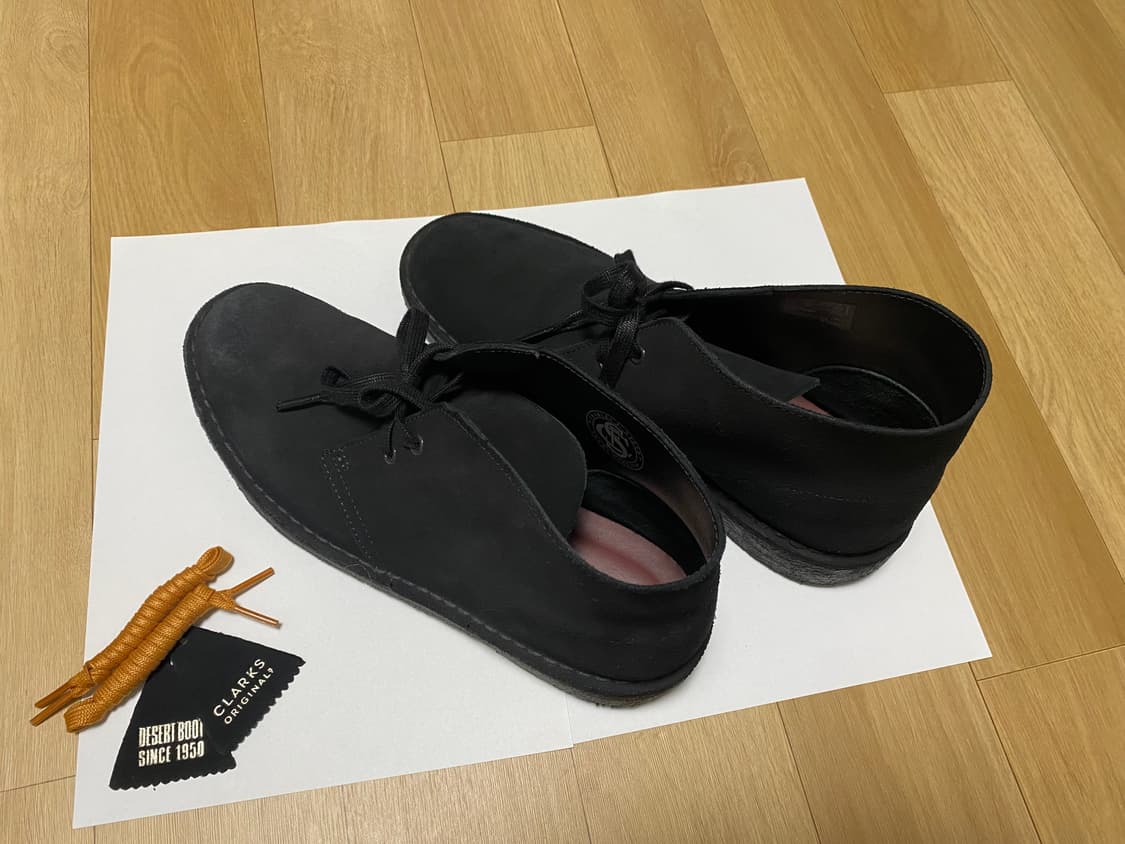 클락스 데저트 부츠 블랙 스웨이드 uk 7.5 상품이미지2