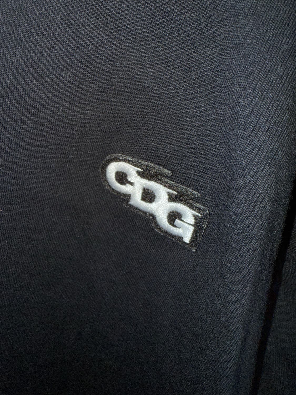 cdg 오버사이즈 패치 반팔티 블랙 m 상품이미지4