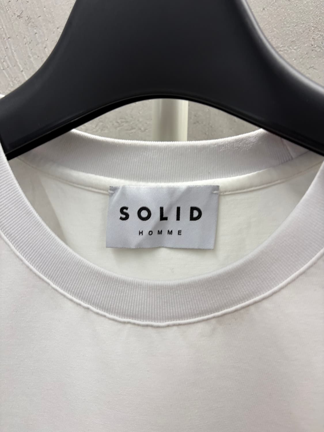 솔리드옴므 화이트 반팔티 48 상품이미지3