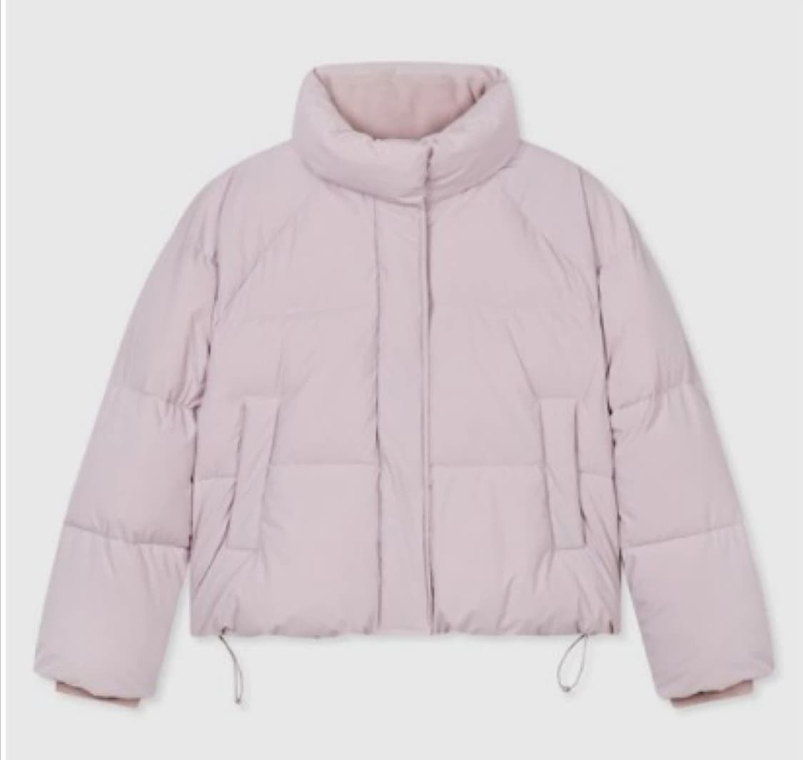 스파오 파스텔 푸퍼 숏패딩 핑크 상품이미지1