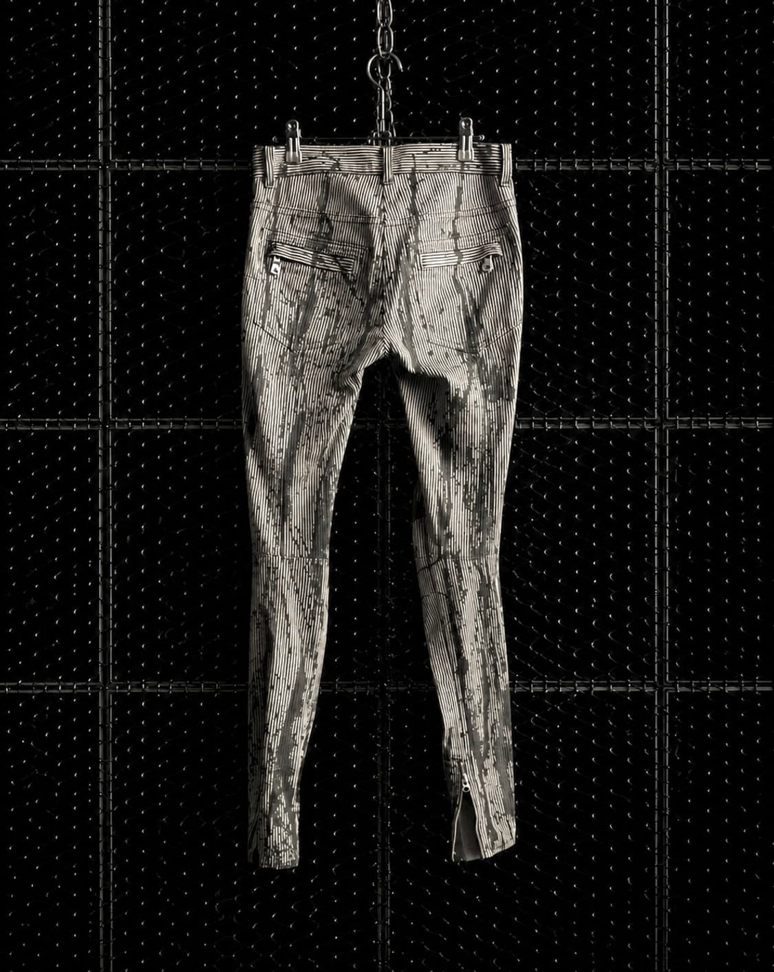 Balmain 디스트레드 스트라이프 슬림진 상품이미지2