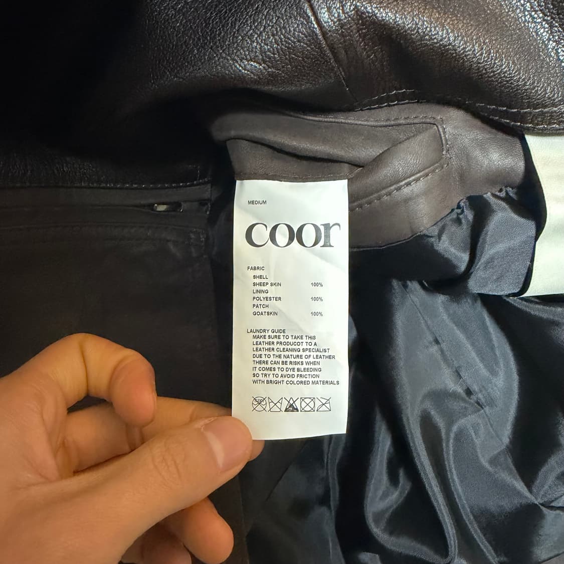 [쿠어] 믹스드 엠브로이더 바이커 점퍼 M 상품이미지3