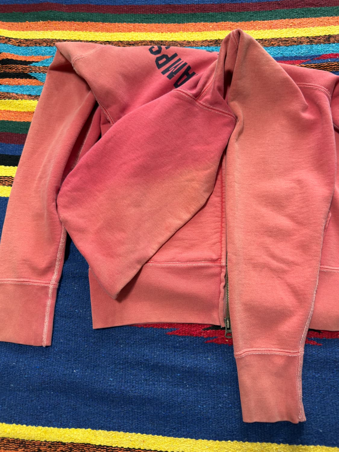 90s Russell Sun Faded 캘리포니아 후드집업 상품이미지4