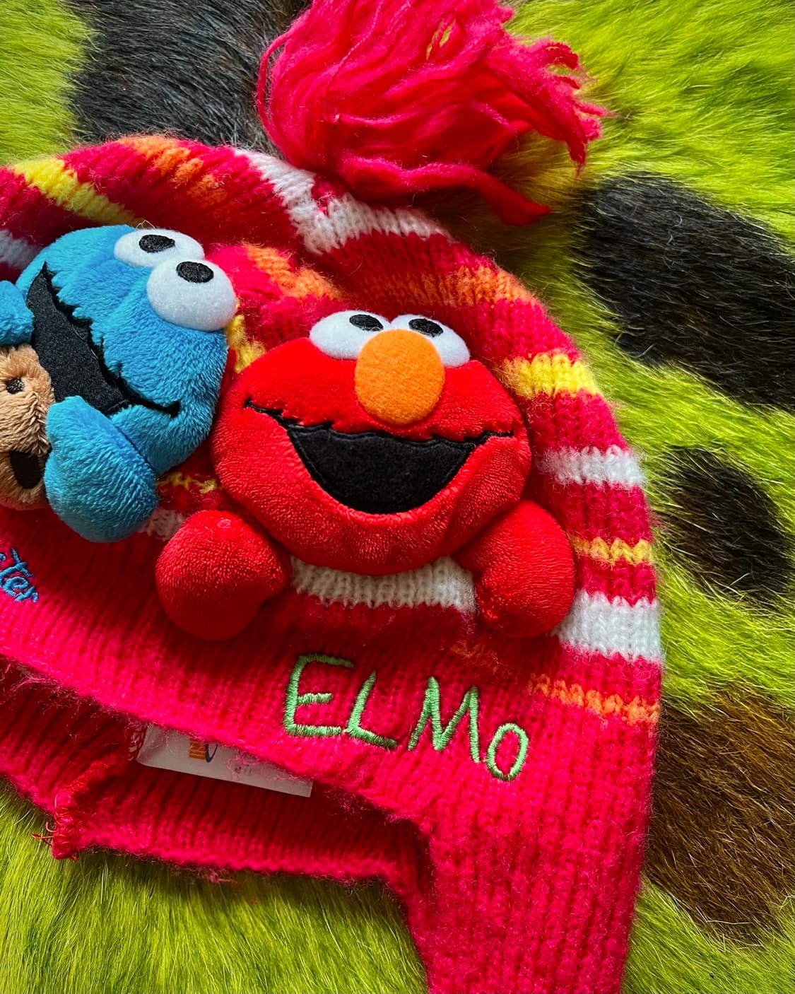 Old UNIVERSAL STUDIOS 3D Elmo Beanie 상품이미지6