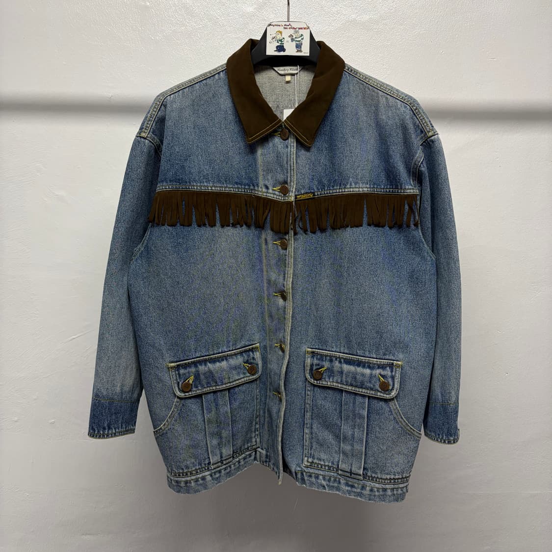 톰보이 웨스턴 프린지 데님 자켓 상품이미지1