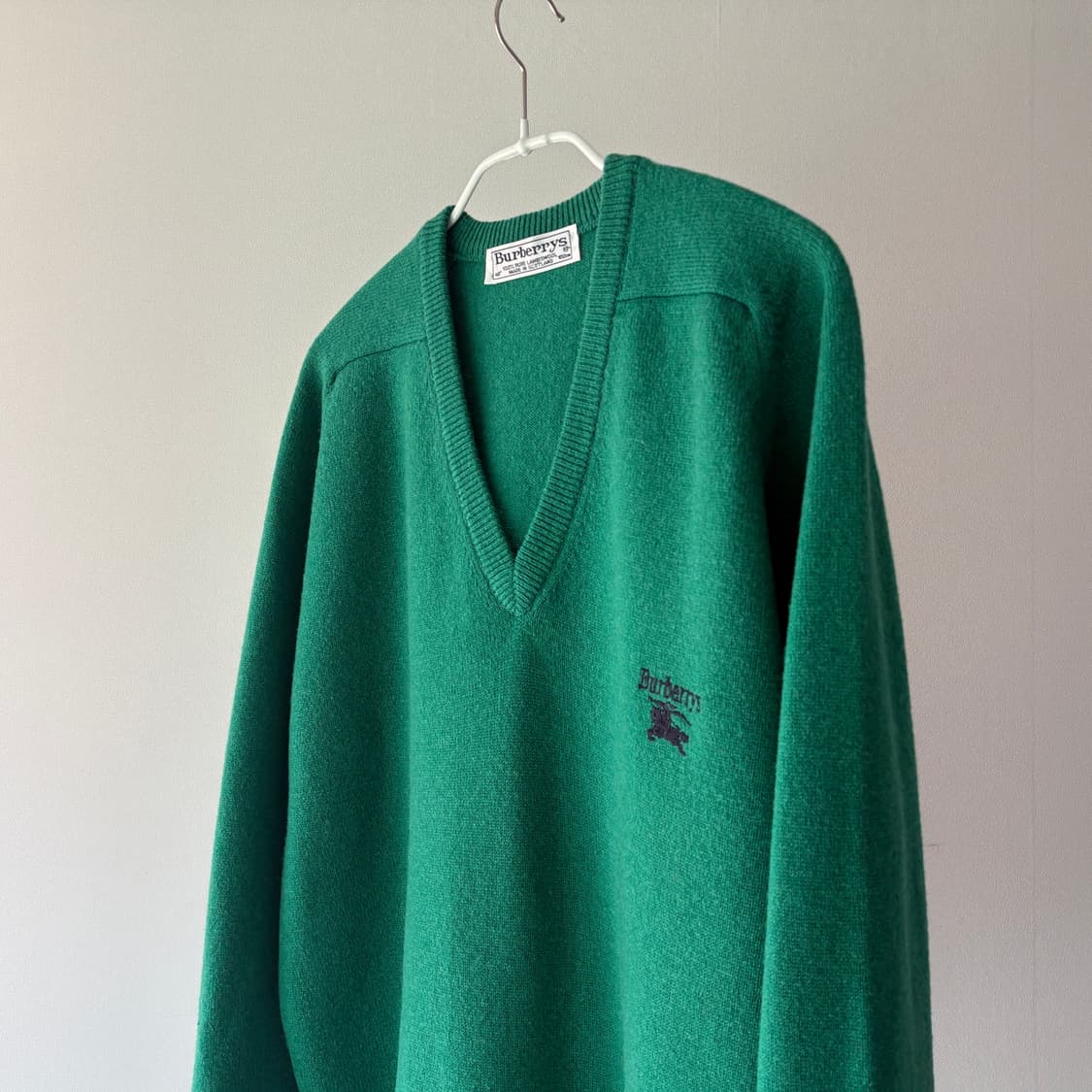 ▫️90's Burberrys V-Neck Wool Knit 상품이미지4