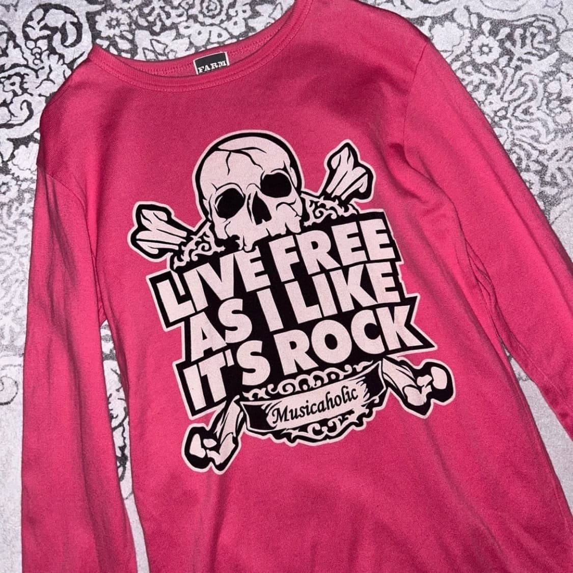 해골 긴팔티셔츠 상품이미지2