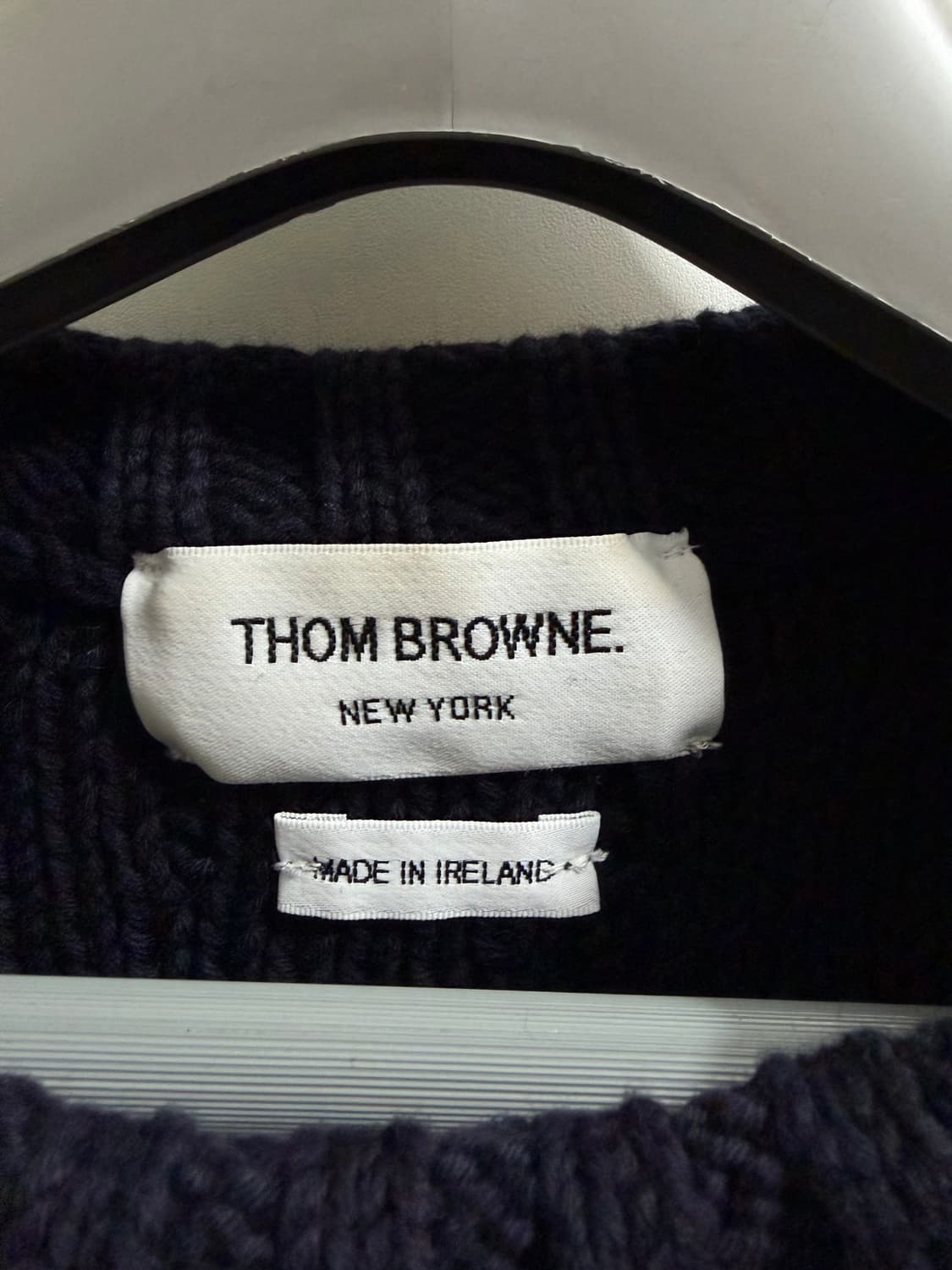 톰브라운 정품 금장 케이블 반팔니트 상품이미지4