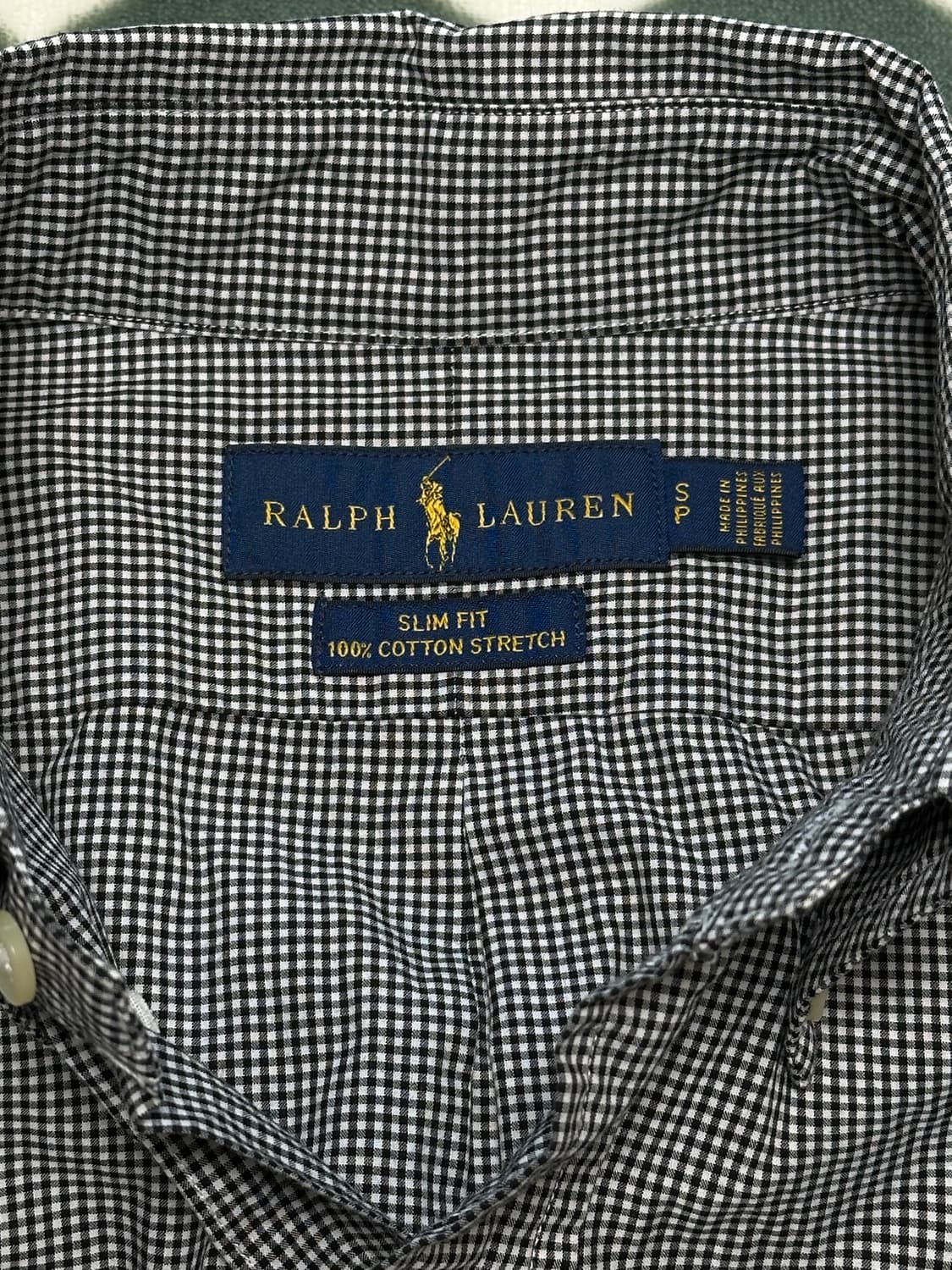 [정품]폴로 랄프로렌 깅엄체크셔츠 슬림핏 S 상품이미지4